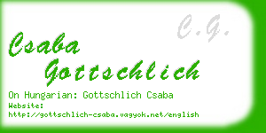 csaba gottschlich business card